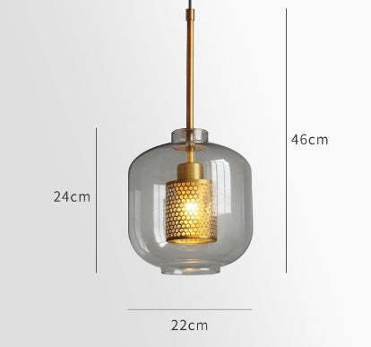 Aurelia Glass Modern LED Pendant Light for Indoor Living