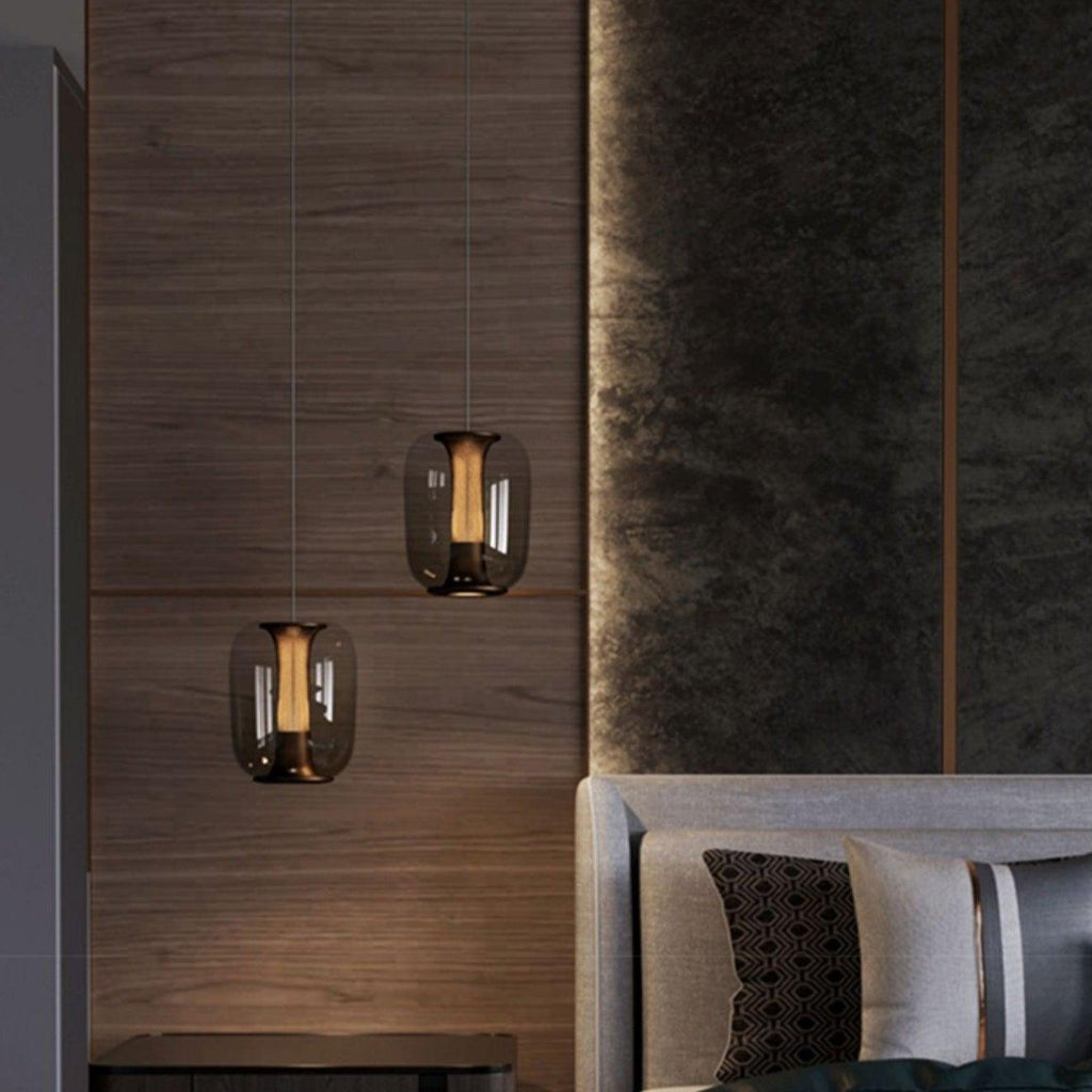 Aurea Glass Pendant Lights For Living Rooms With Soft Warm Glow