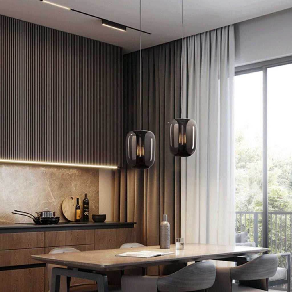 Aurea Glass Pendant Lights For Living Rooms With Soft Warm Glow