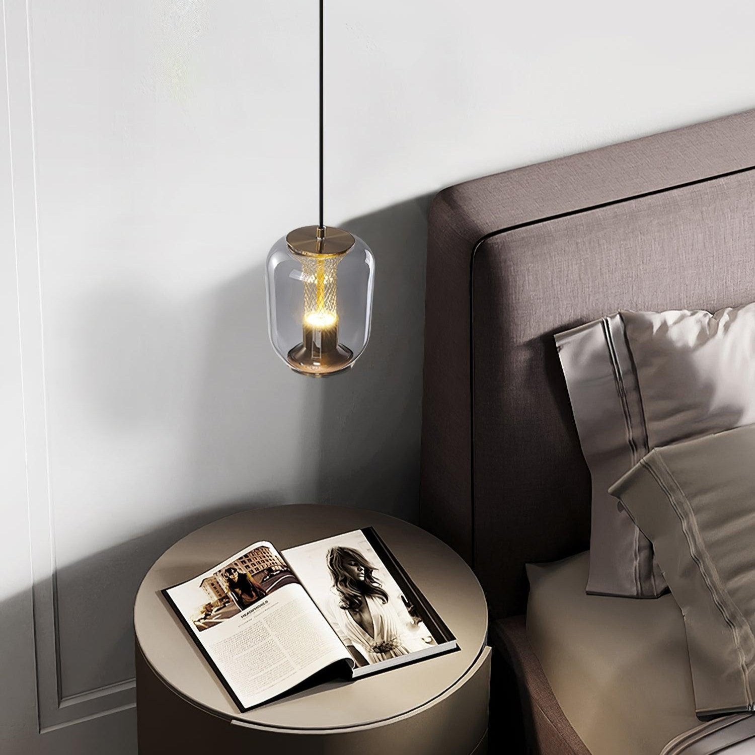 Aurea Glass Pendant Lights For Living Rooms With Soft Warm Glow