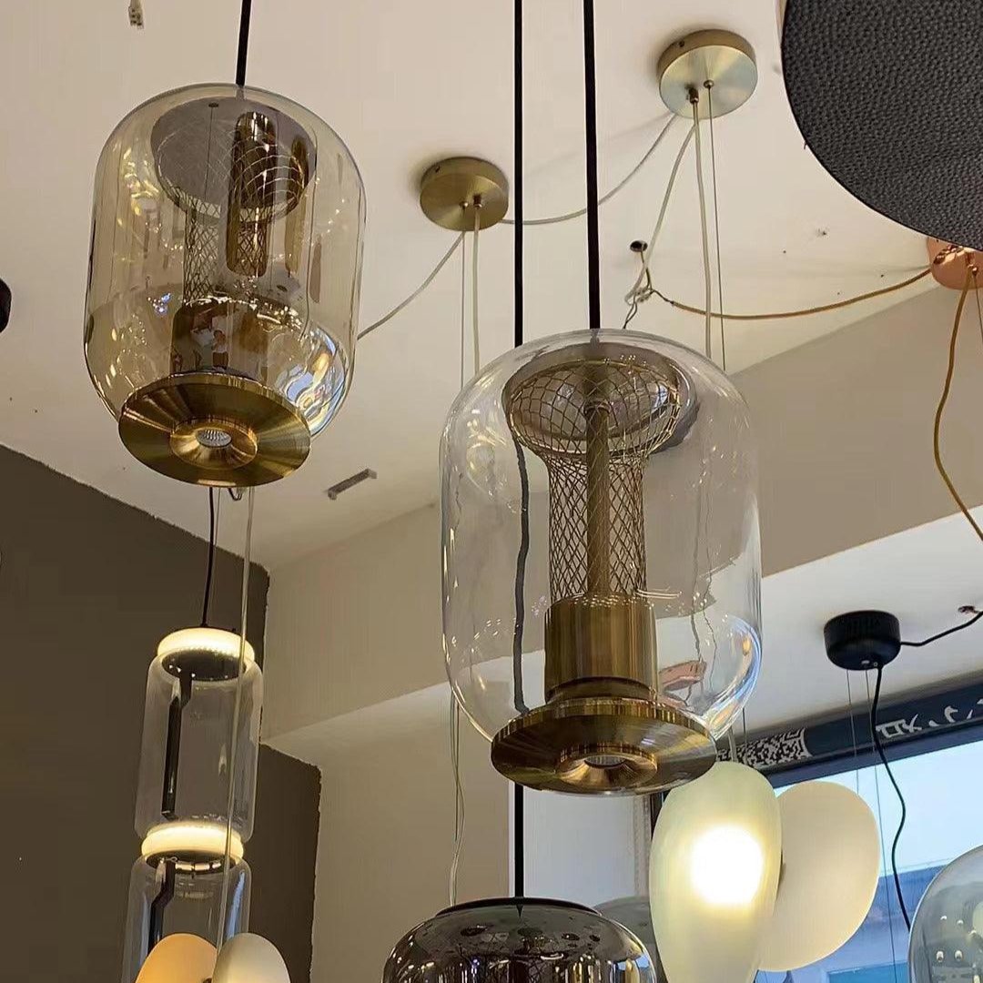 Aurea Glass Pendant Lights For Living Rooms With Soft Warm Glow