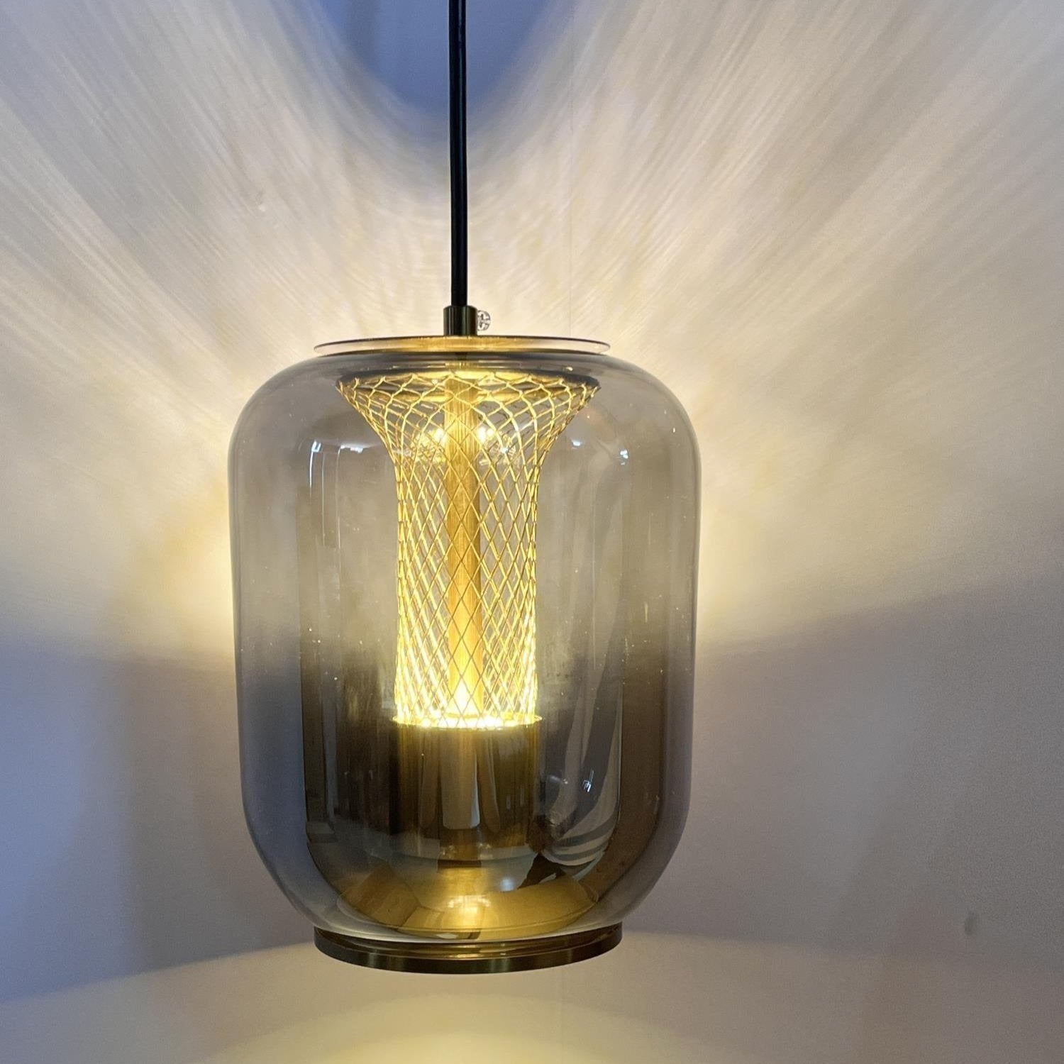 Aurea Glass Pendant Lights For Living Rooms With Soft Warm Glow