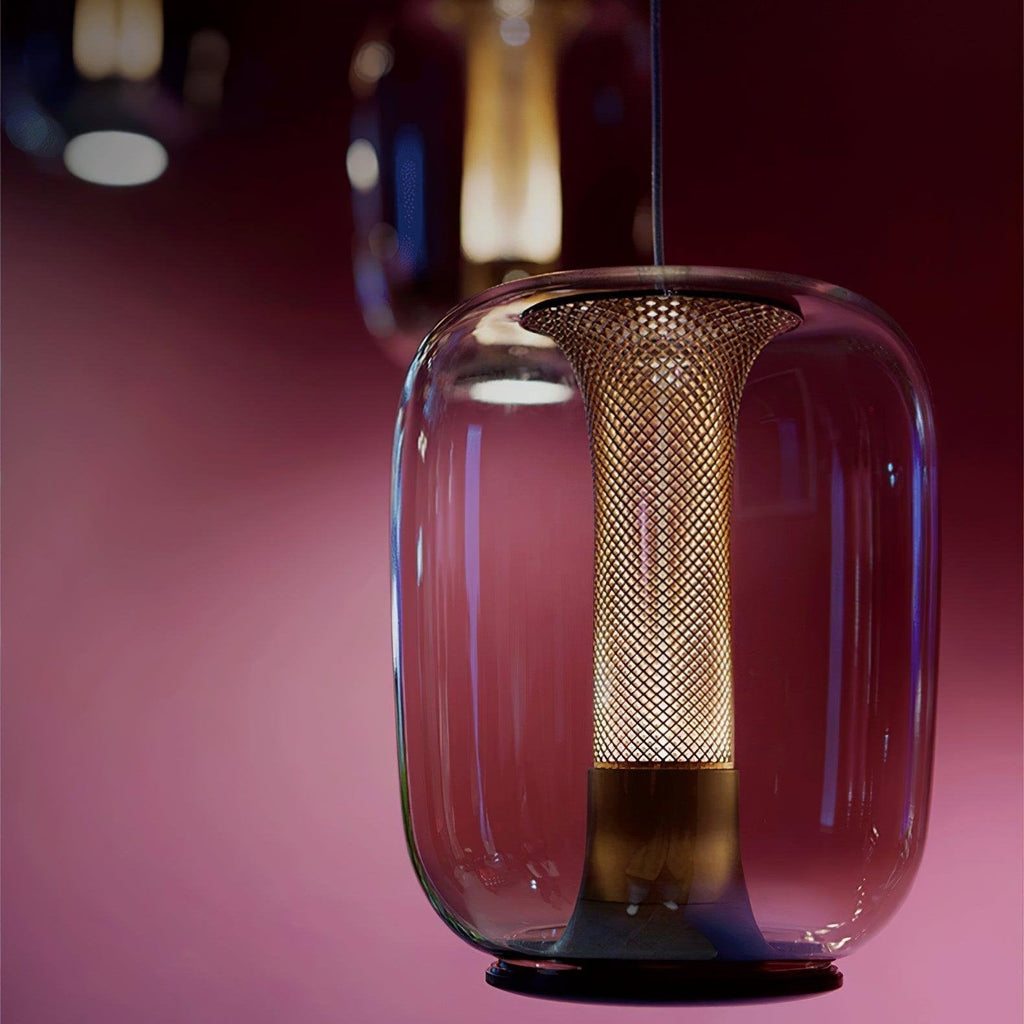 Aurea Glass Pendant Lights For Living Rooms With Soft Warm Glow