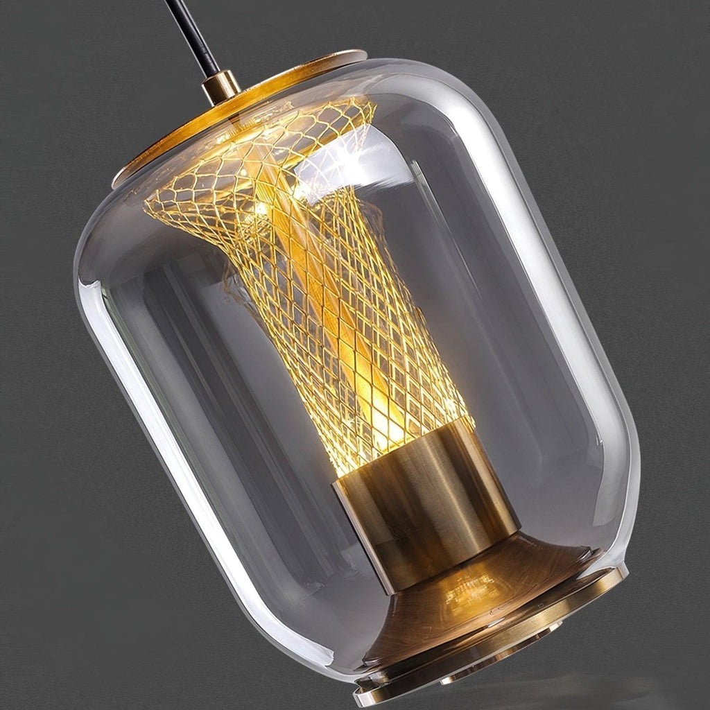 Aurea Glass Pendant Lights For Living Rooms With Soft Warm Glow