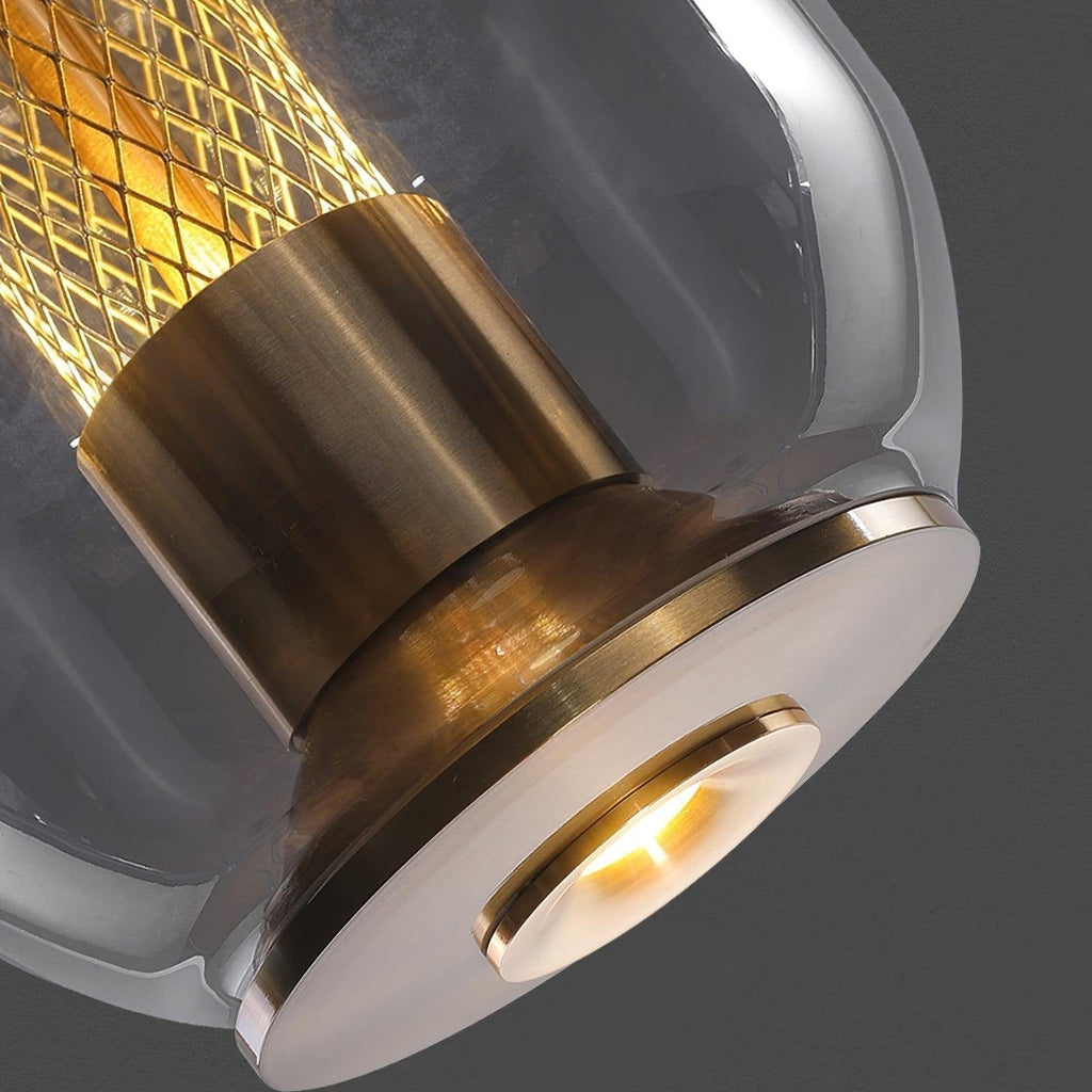 Aurea Glass Pendant Lights For Living Rooms With Soft Warm Glow