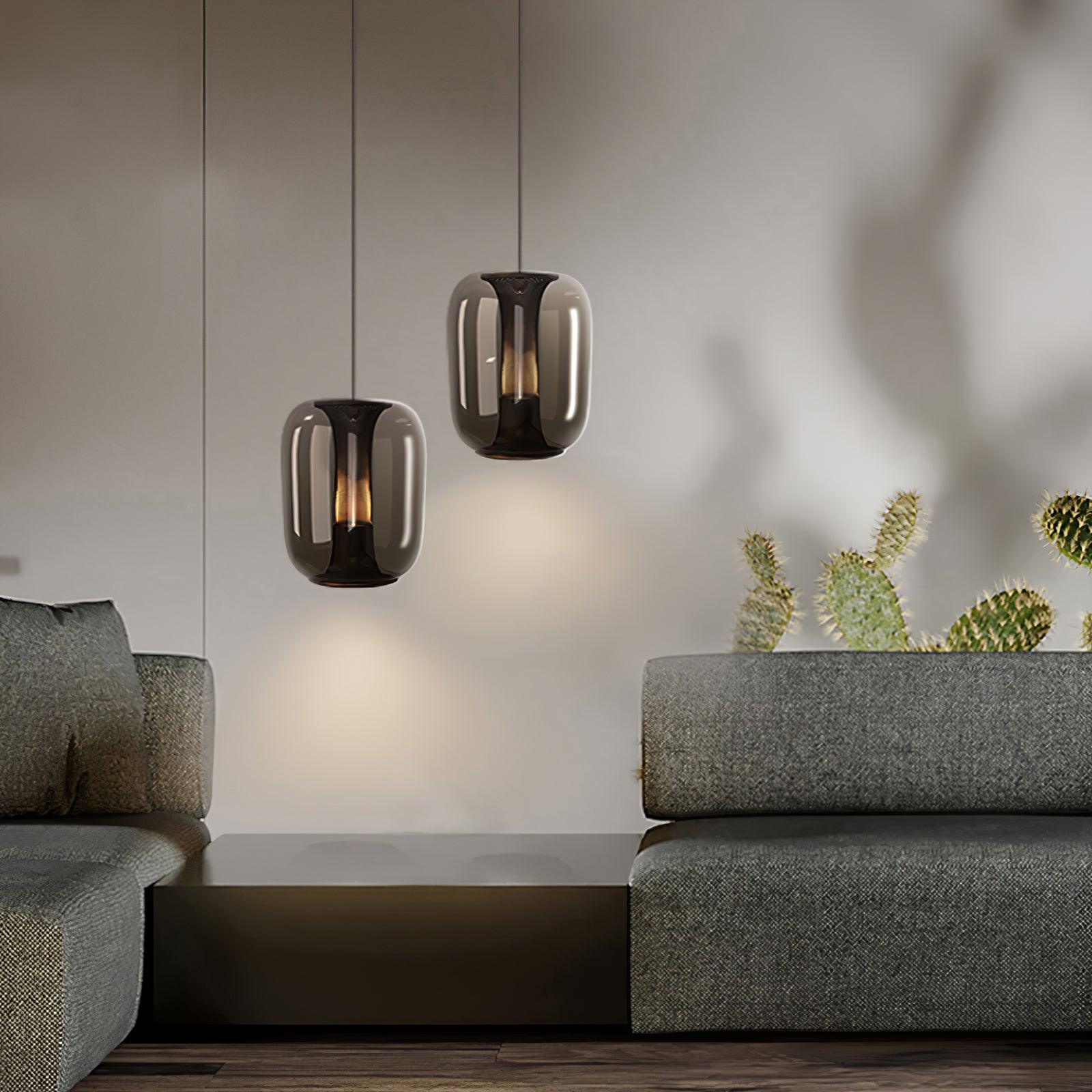 Aurea Glass Pendant Lights For Living Rooms With Soft Warm Glow