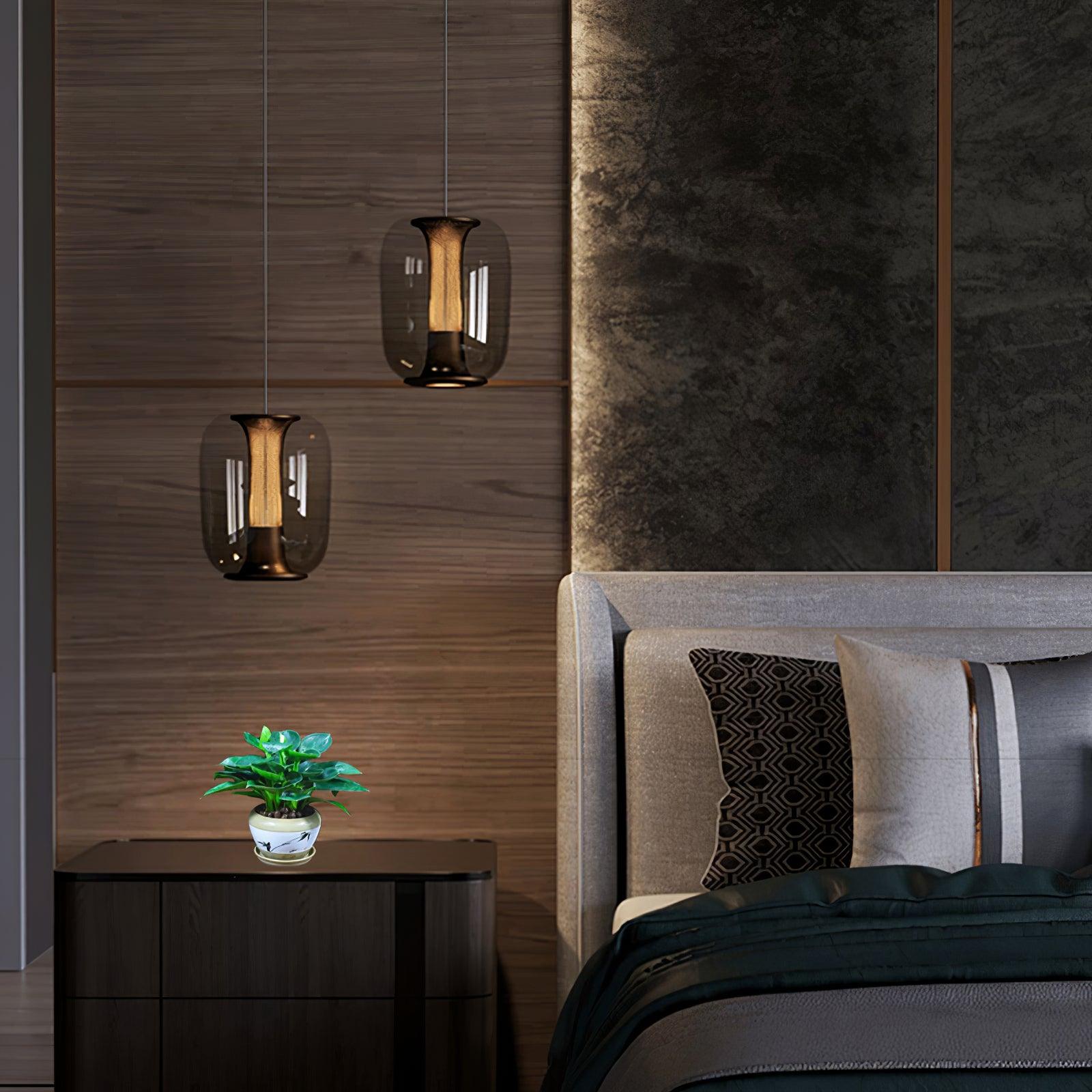 Aurea Glass Pendant Lights For Living Rooms With Soft Warm Glow