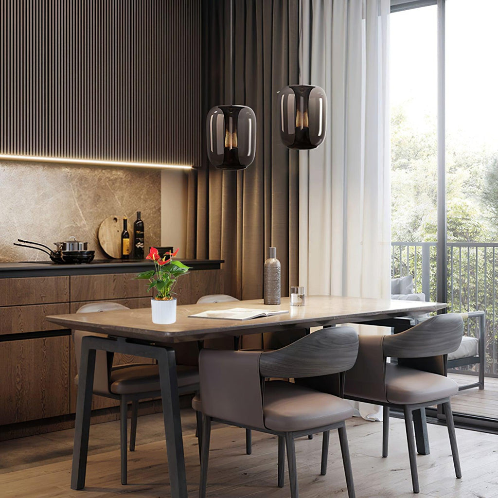 Aurea Glass Pendant Lights For Living Rooms With Soft Warm Glow