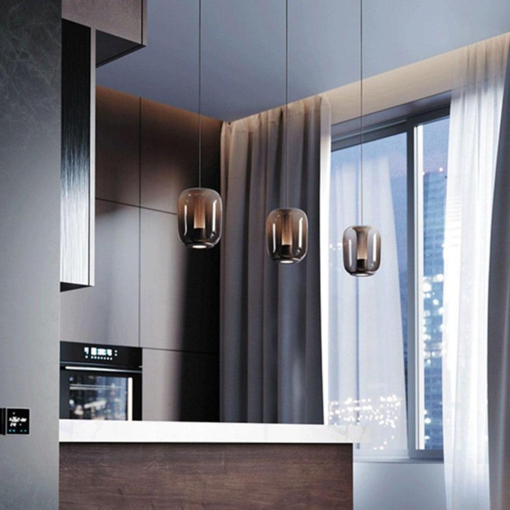 Aurea Glass Pendant Lights For Living Rooms With Soft Warm Glow