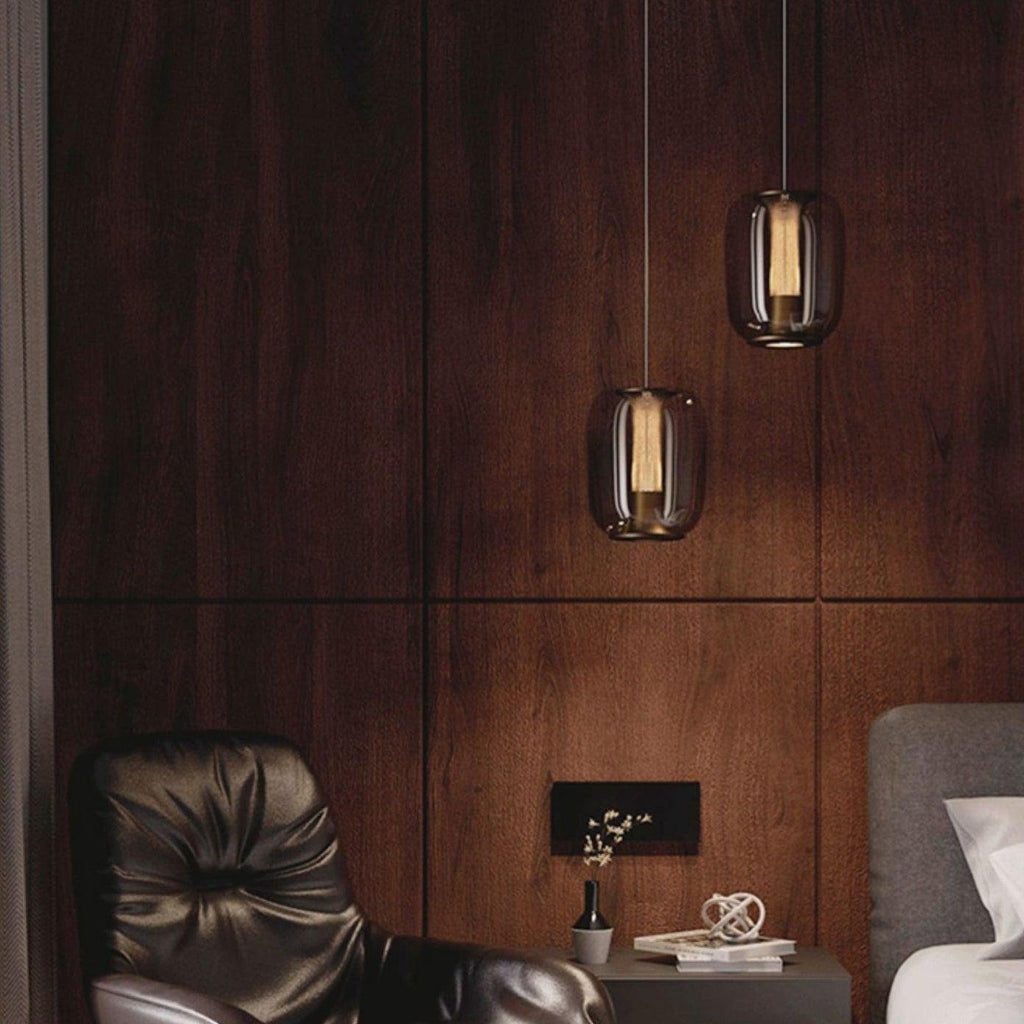 Aurea Glass Pendant Lights For Living Rooms With Soft Warm Glow