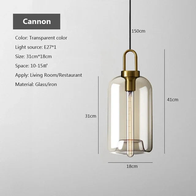 AstraLume Smoke Glass Pendant Light for Modern Spaces