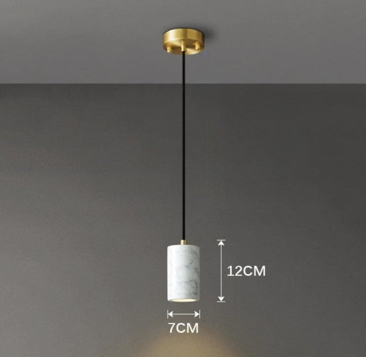 Kirrea Minimalist Marble LED Pendant Lamp For Home Use