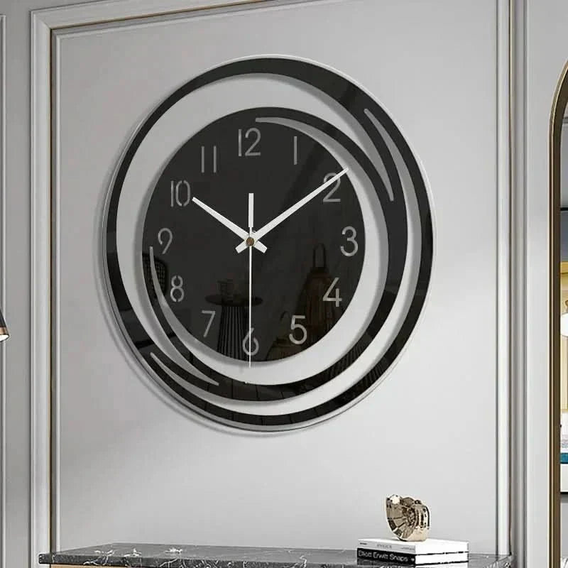 AuroraTime skandinavische Wanduhr aus Acryl — leises, stilvolles Design