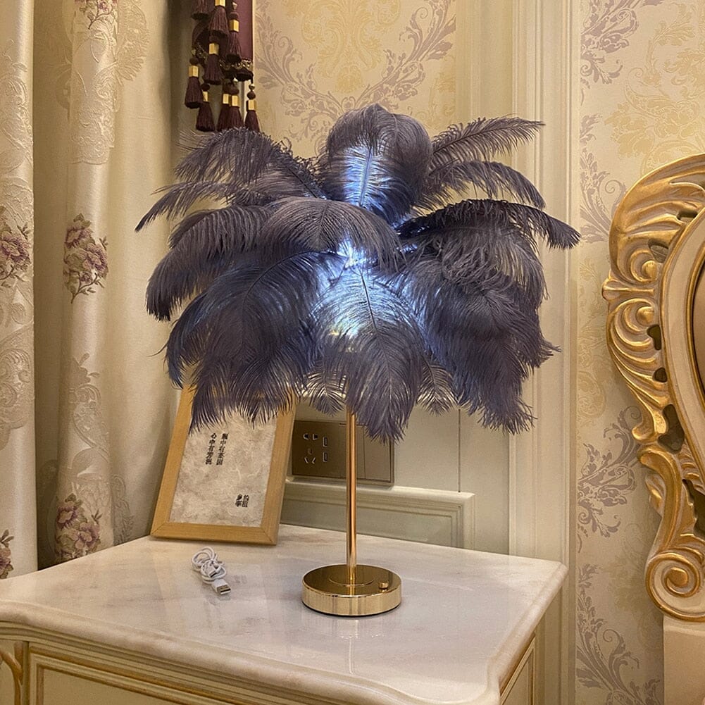 Aurelia Feather LED Lamp Modern Minimalist Lighting