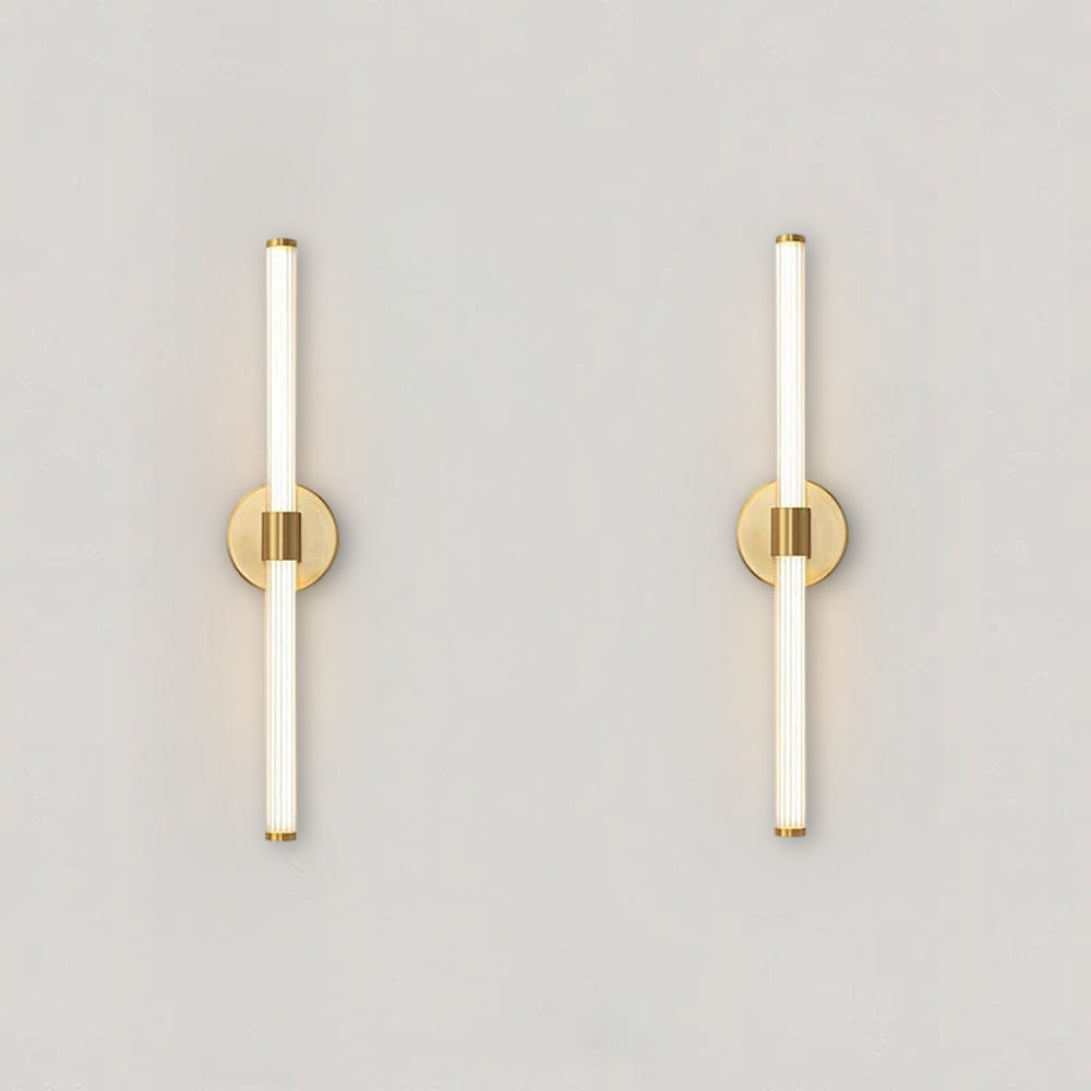 Aurora Crown Gold Wall Lamp with Acrylic Shade Finish