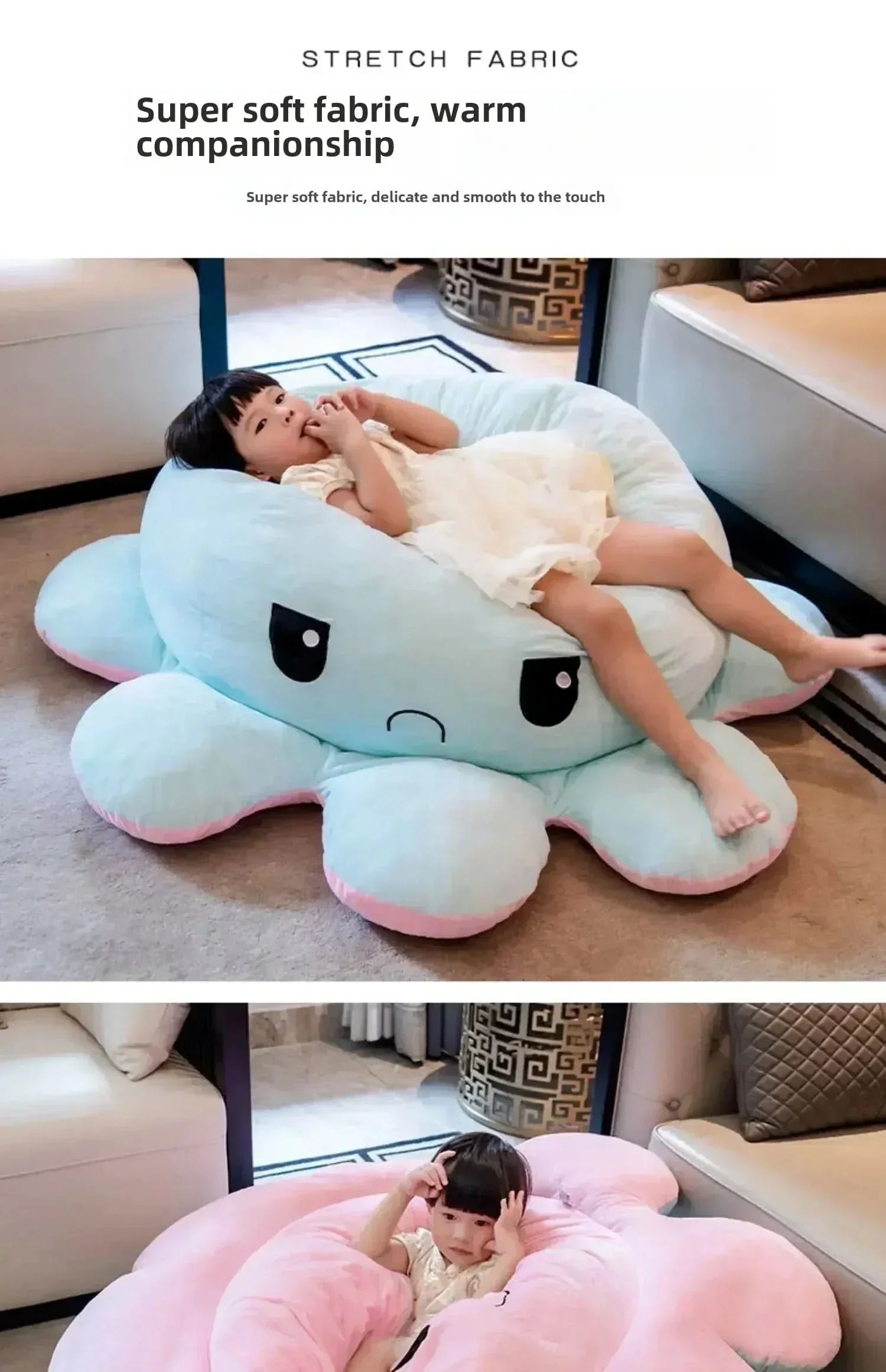 Plyšová chobotnice Snuggle Octo — mazlivé plyšové zvířátko