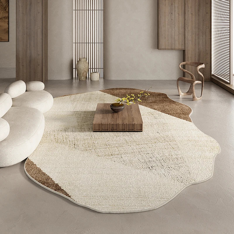 Covor abstract cu model patchwork și contur | Ventumra