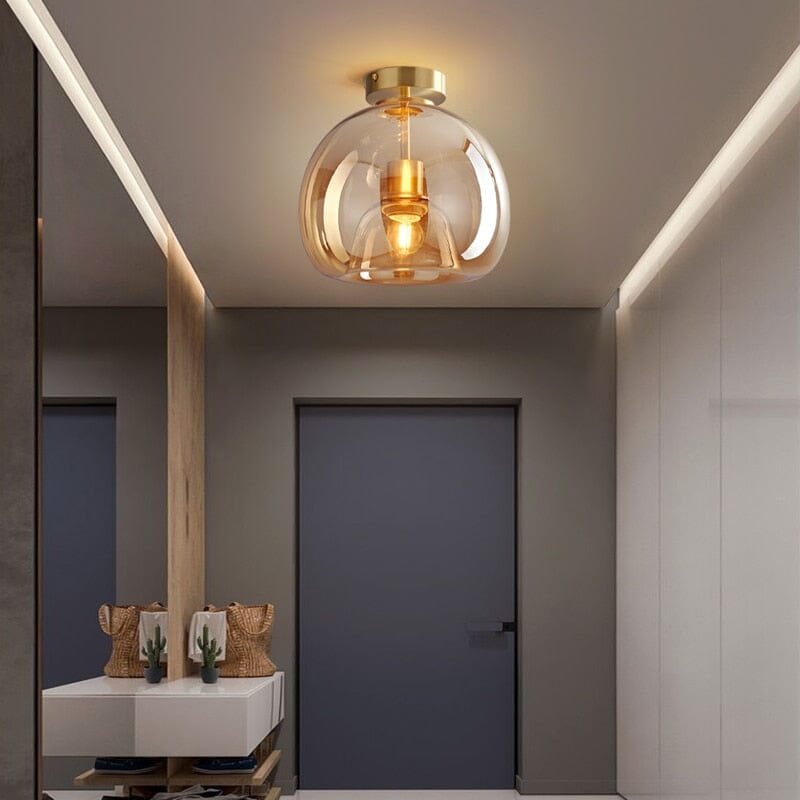 CelestiaNova Glass Globe Wall Lamp For Living Room