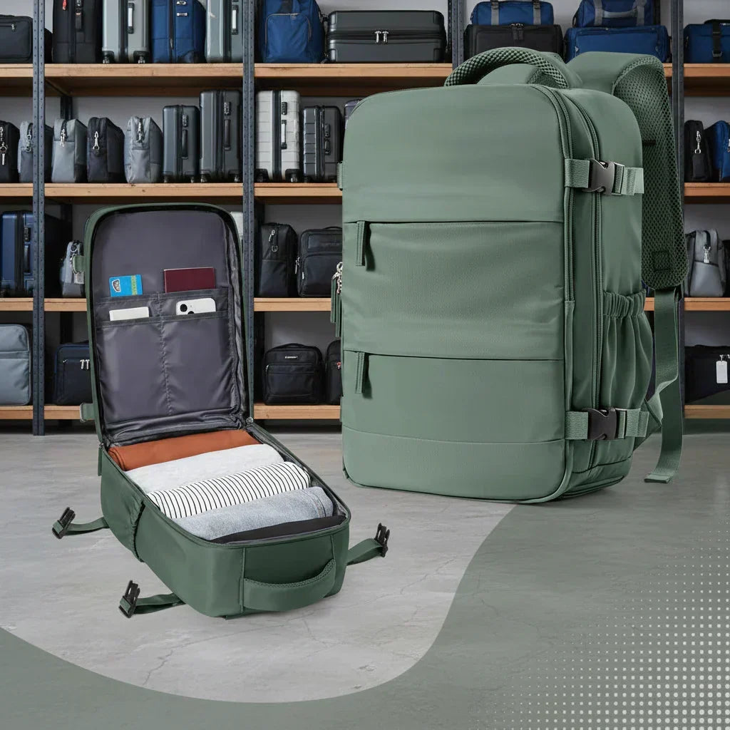 GlobeTrail Kompaktní batoh do letadla — vyhrazená přihrádka na notebook