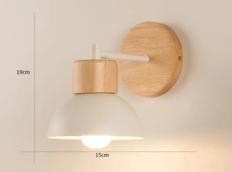 Ornwood Nordic Wooden Bird Wall Lamp With Adjustable LED Arm