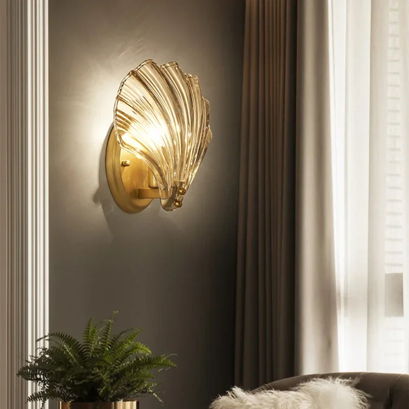 Art Nouveau Shell Wall Sconce | Ventumra