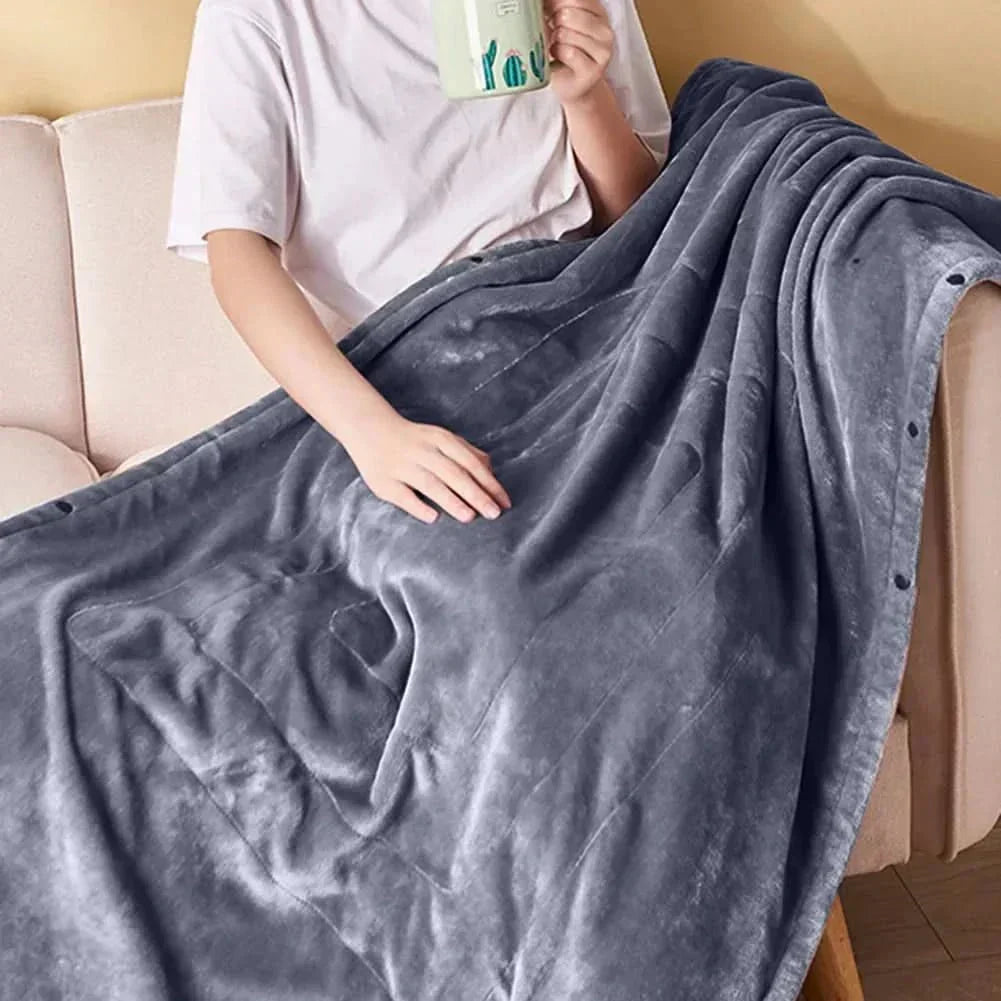 WarmGlide Compact USB Warming Blanket — 3 Heat Settings, Portable Electric Throw