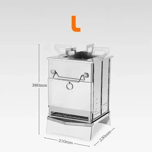 TrailBlaze Portable Camping Stove — Lightweight Stainless Steel Grill