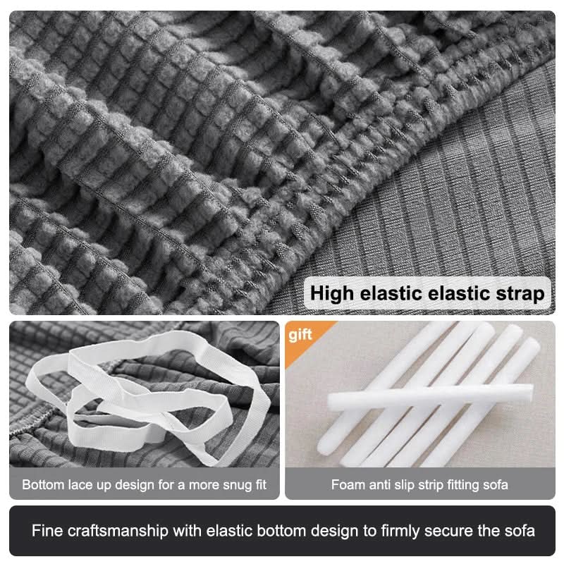Rivestimento elegante ed elasticizzato per divano CozyGuard — Idrorepellente, vestibilità aderente su tutto il perimetro