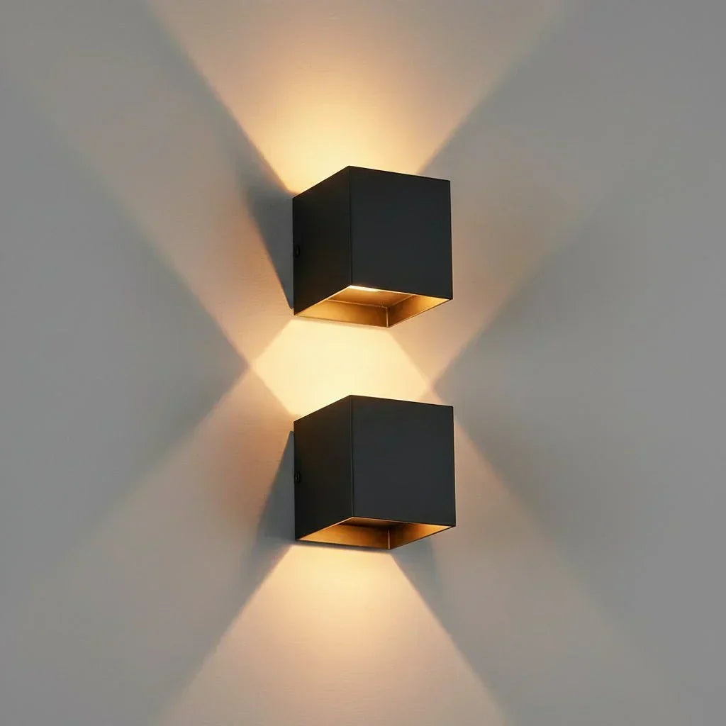 Applique murale LED moderne NovaGlow - Aluminium étanche IP65