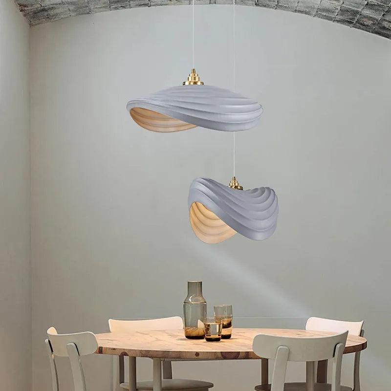 SylvaLumen Resin LED Pendant Light In Wabi Sabi Style Dimmable
