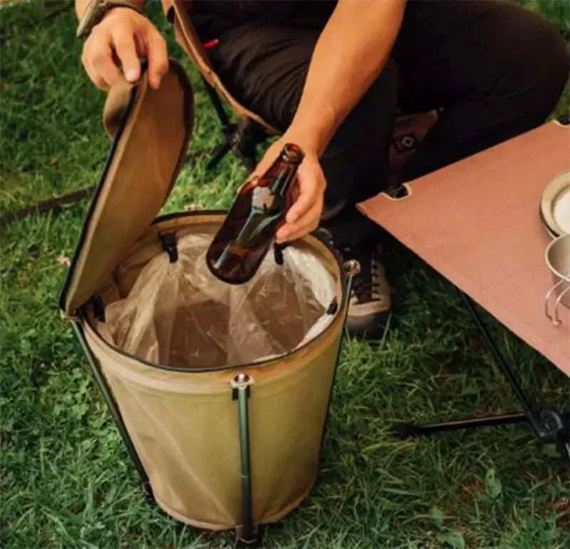 TrailNest zusammenklappbarer Campingbehälter — Fassungsvermögen 20 L, Oxford-Gewebe, PVC-Innenfutter