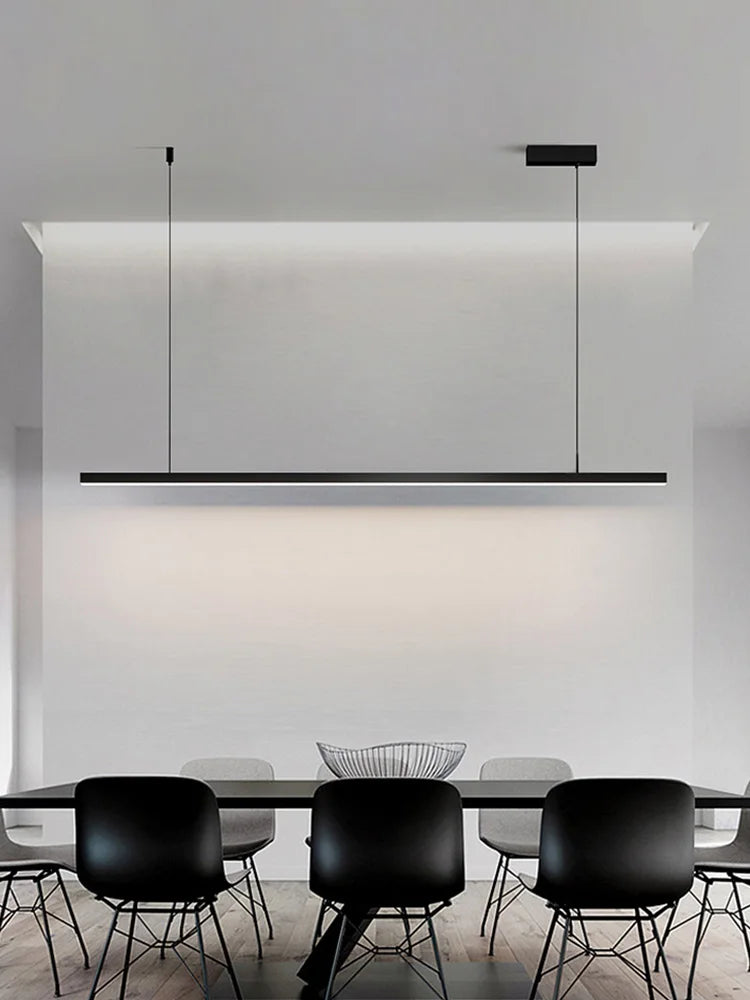 Aurelio Long Bar Pendant Lights With Adjustable LED
