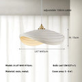 SylvaLumen Resin LED Pendant Light In Wabi Sabi Style Dimmable