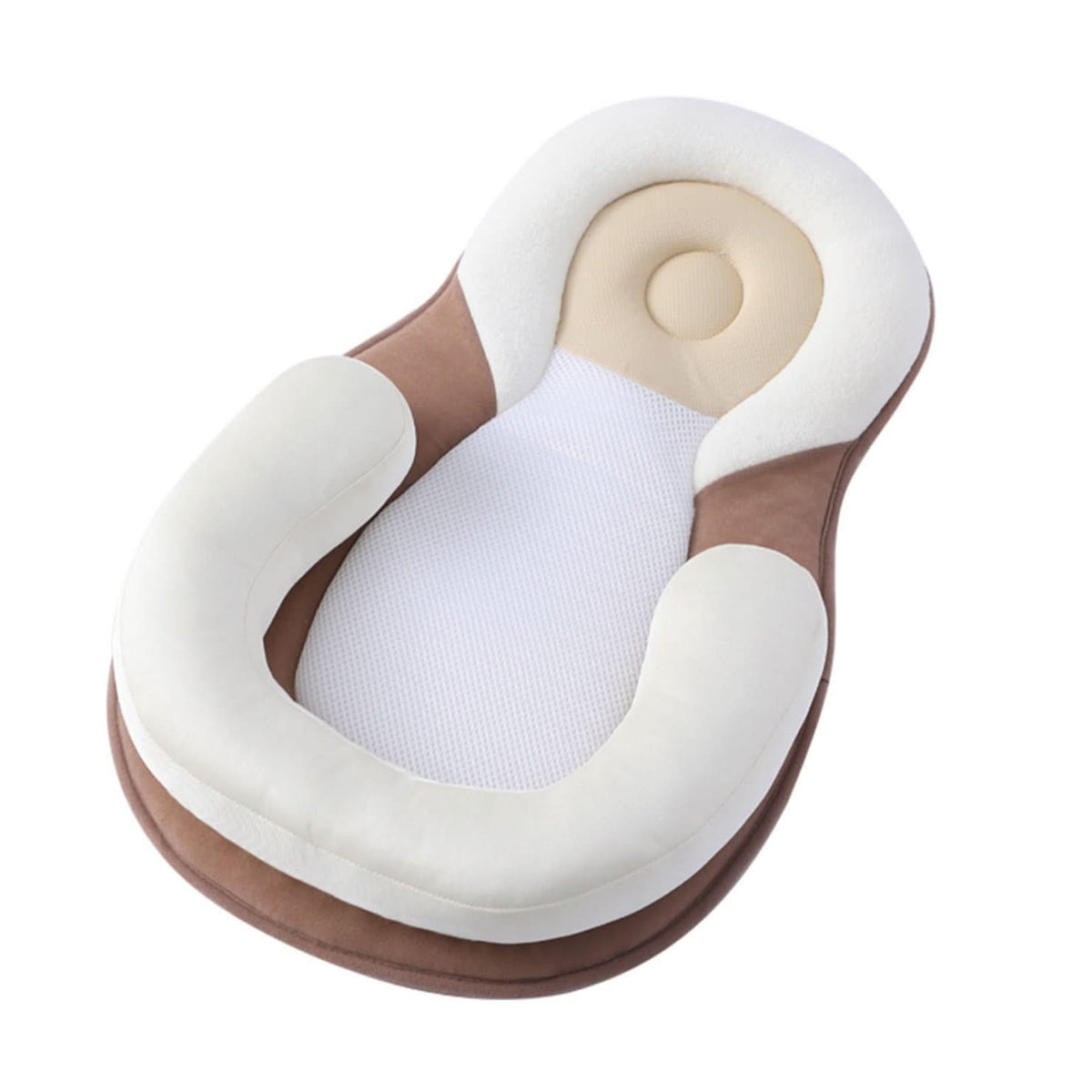 NurtureNest Ergonomic Baby Pillow — Curved Profile Positioning Cushion