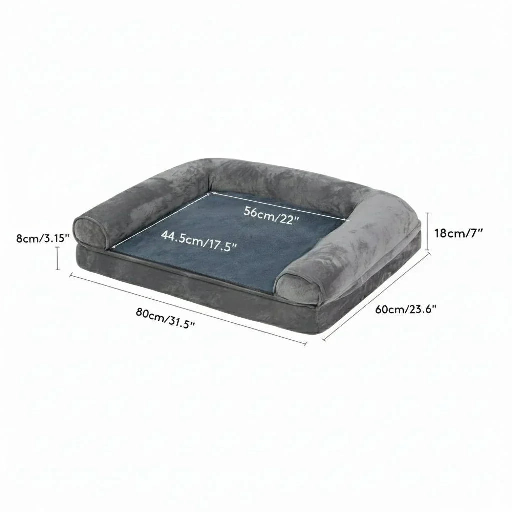 CalmNest Orthopedic Memory Foam Dog Bed — Water Repellent Cover, Plush Comfort