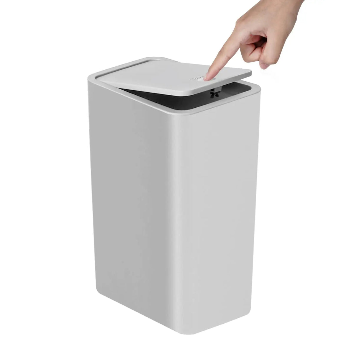 SmartClean 10L Bathroom Trash Can — Hygienic Push Lid