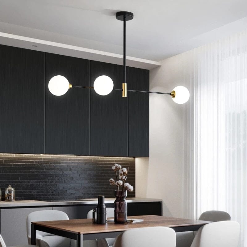 LumaBean Glass Orb Pendant Light with Soft LED Glow
