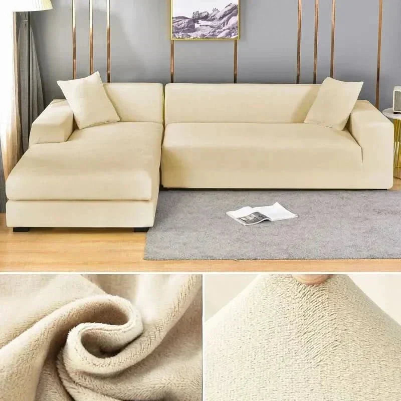 VelvetFlex-Sofabezug — luxuriös weich, vollständig elastisches Design