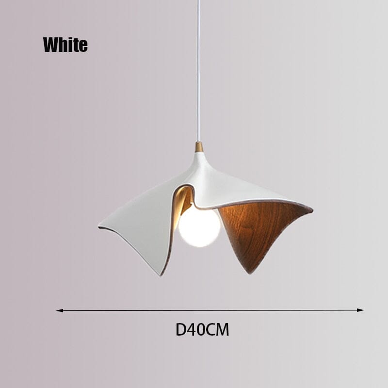 Luxury Black Folded Resin Pendant Light with Adjustable Length and Soft LED Lighting