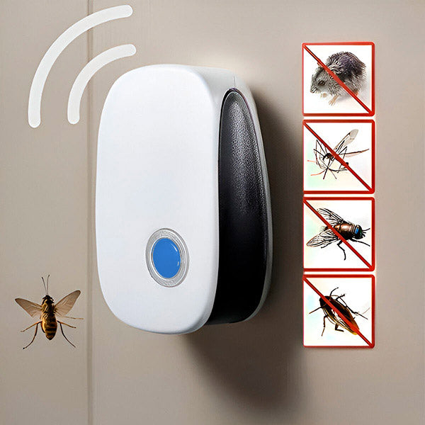 Lydløs kemikaliefri ultralydsenhed mod insekter