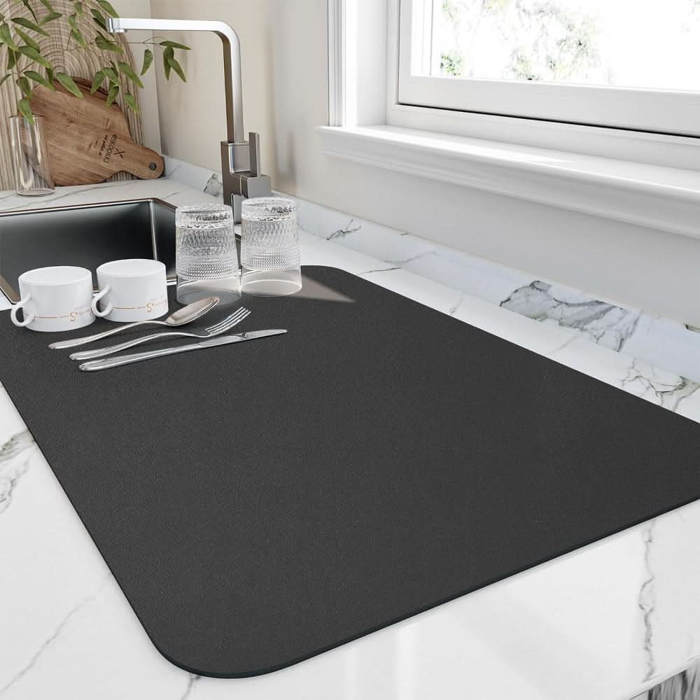 AeroDry Diatomeenerde-Geschirrmatte – Hochabsorbierende, schnell trocknende Oberfläche