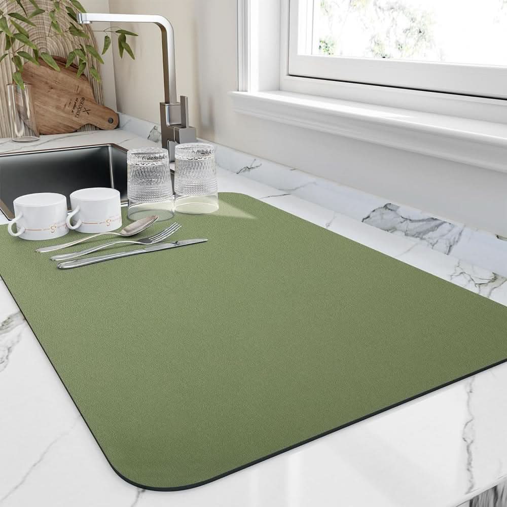 AeroDry Diatomeenerde-Geschirrmatte – Hochabsorbierende, schnell trocknende Oberfläche