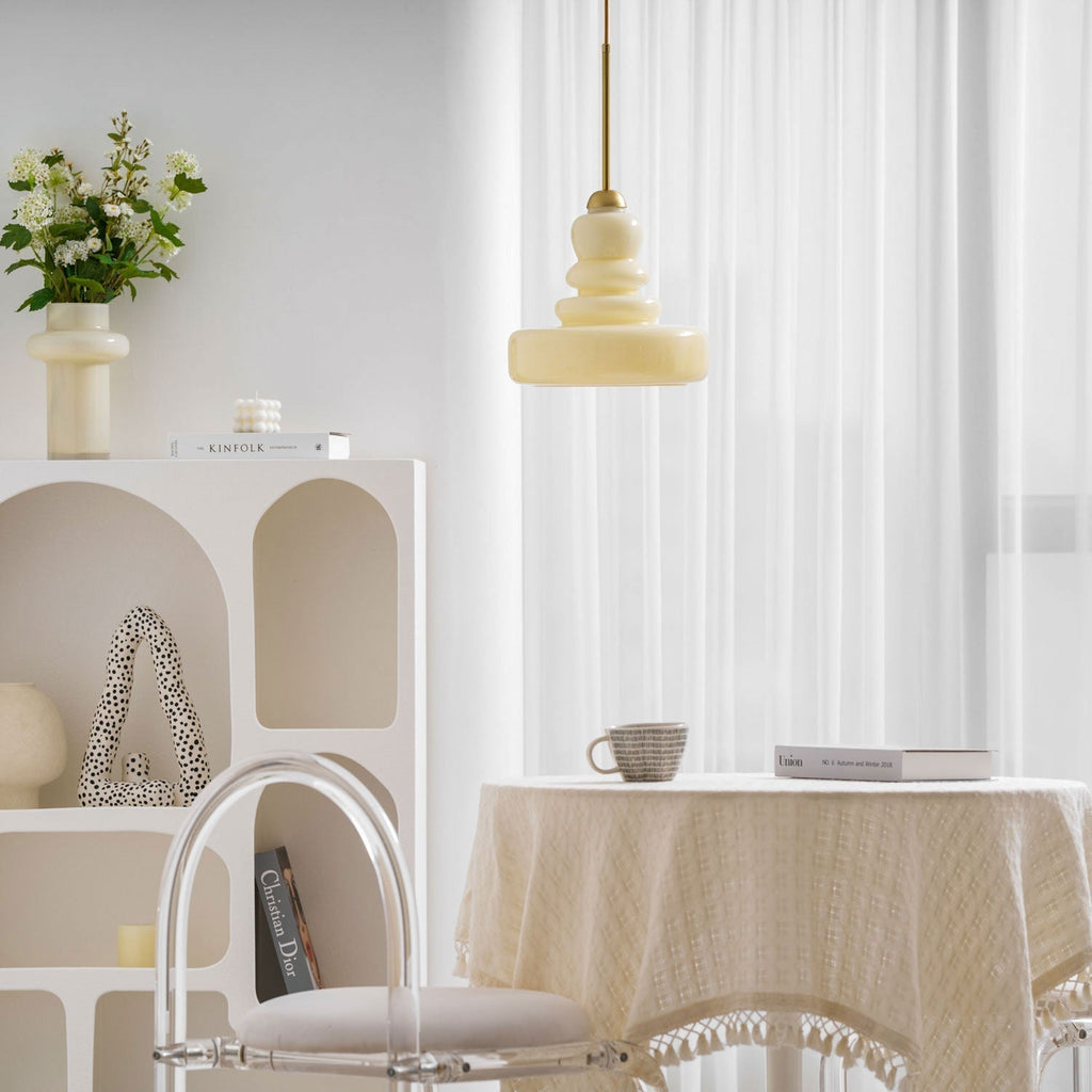 Vintage Schoolhouse Style Glass Pendant Light | Ventumra