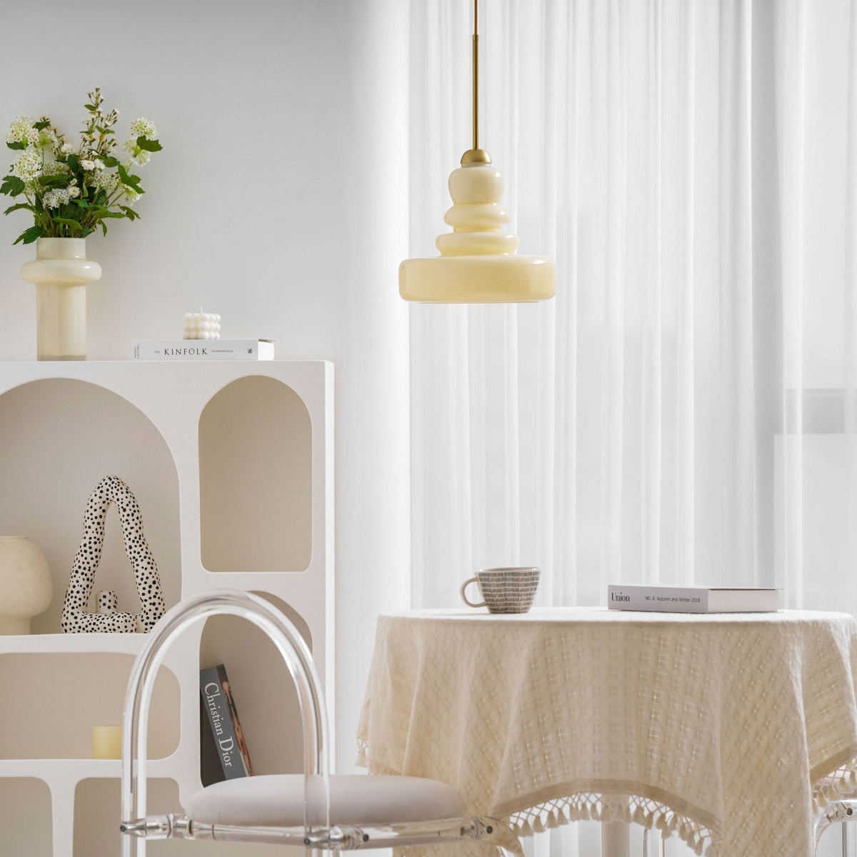 Vintage Schoolhouse Style Glass Pendant Light | Ventumra