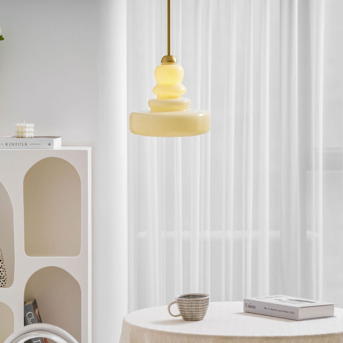 Vintage Schoolhouse Style Glass Pendant Light | Ventumra