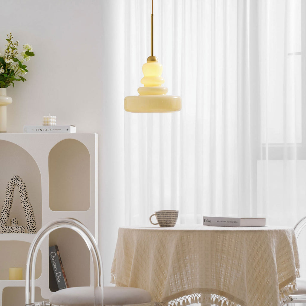 Vintage Schoolhouse Style Glass Pendant Light | Ventumra