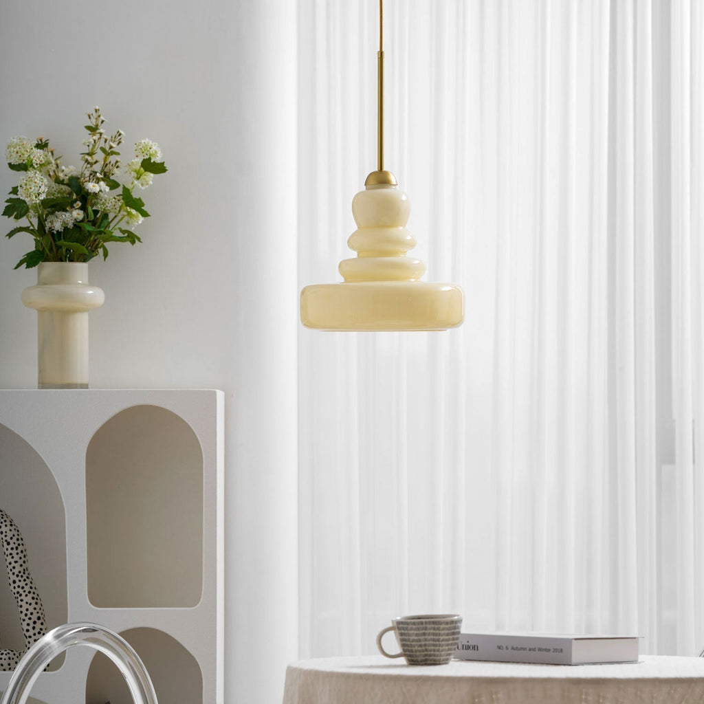Vintage Schoolhouse Style Glass Pendant Light | Ventumra