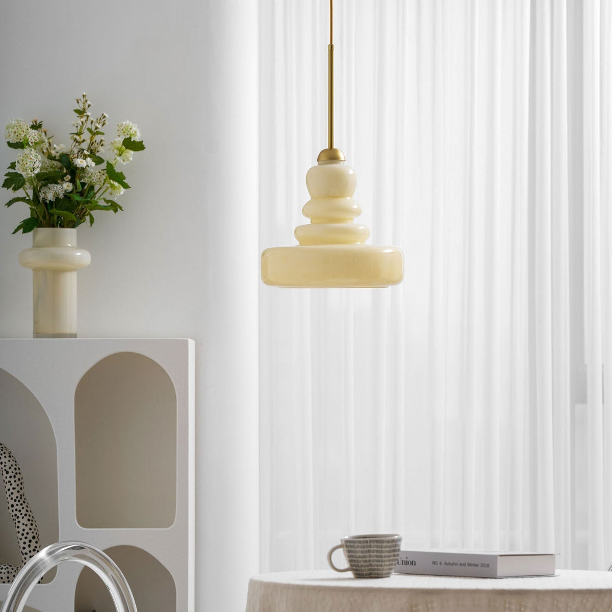 Vintage Schoolhouse Style Glass Pendant Light | Ventumra