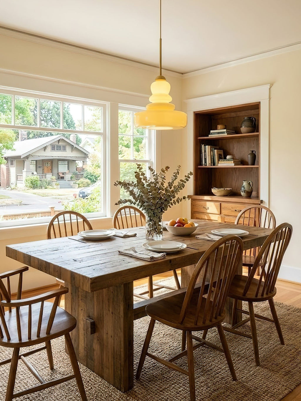 Vintage Schoolhouse Style Glass Pendant Light | Ventumra