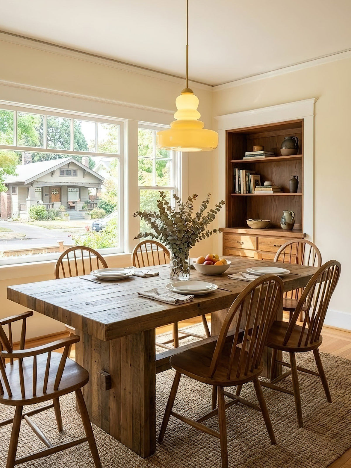 Vintage Schoolhouse Style Glass Pendant Light | Ventumra